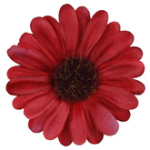 Sztuczna Gerbera mini Dk. Red Główka Kwiatowa
