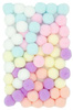 Pompony Pluszowe Pastelowe Mix Kolorów 2cm 60szt.