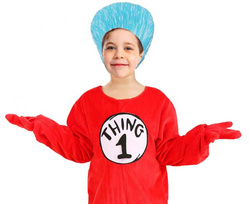 Kostium Strój Czerwony Śmieszek Klaun 110/120 cm