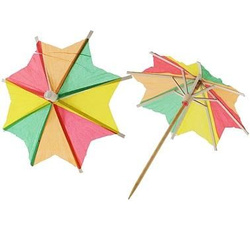 Parasolki papierowe kolorowe 10 cm, 144 szt. 1 op.