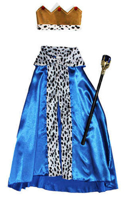 Zestaw Przebranie Król Niebieski, 1 op.