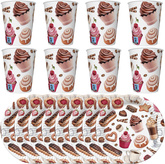 Zestaw Talerzyki Kubeczki DESER Słodkości