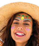 Naklejki Kryształki na Twarz HAWAJE Tropiki Wakacj