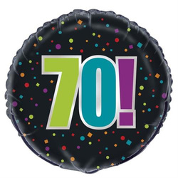 Balon foliowy 18” na 70 Urodziny, 1 szt.