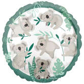 Balon foliowy Koala, 45cm, 1 szt.