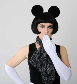 Opaska Czarne Uszy Myszki Miki Minnie Mickey Strój
