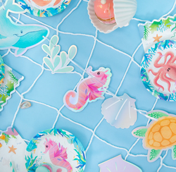 Girlanda Baner OCEAN Morski Świat Zwierzęta 200cm