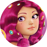 Opłatek tortowy 14 cm, Mia i Ja 1 szt.