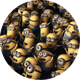 Opłatek tortowy 29 cm, Minionki 1 szt.