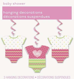 Świderki dekoracyjne Baby różowe, 3 szt.