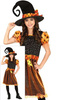Kostium Strój Pomarańczowa CZAROWNICA 10-12 lat