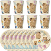 Zestaw Talerzyki Kubeczki KAPIBARA Capibara