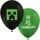 Balony Lateksowe MINECRAFT Gra Urodziny 8szt.