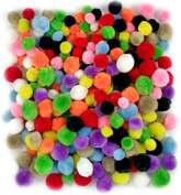 Pomponiki Akrylowe Kolorowe Mix Puszyste 300szt.