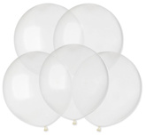 Balony G19 pastel 19" - Transparentne 000/ 5 szt.