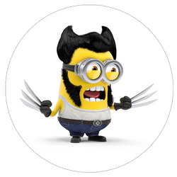Opłatek tortowy 20 cm, Minionki 1 szt.