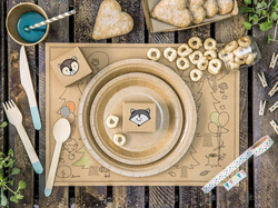 Talerzyki okrągłe, kraft, 18 cm, 6 szt.