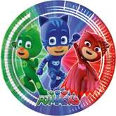 Talerzyki papierowe "PJ Masks", 23 cm, 8 szt.