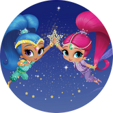 Opłatek tortowy 14 cm, Shimmer i Shine 1 szt.