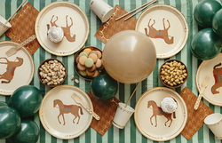 Talerzyki Papierowe KONIE Koń 23cm 6szt.