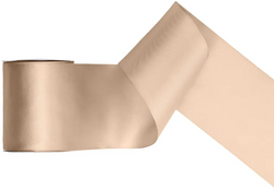 Tasiemka satynowa, brzoskwinia, 100mm/25m