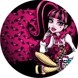 Opłatek tortowy 14 cm, 1 szt. Monster High