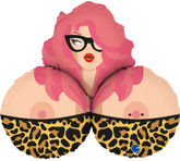 Balon Foliowy Cycolina Piersi Kawalerski 66x59cm