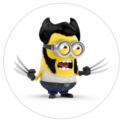 Opłatek tortowy 29 cm, Minionki 1 szt.