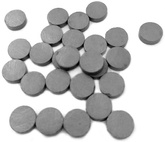 Magnesy Czarne Okrągłe Dekoracyjne 10x3mm 26szt