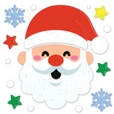 Dekoracja Ozdoba Żelowa na Okno MIKOŁAJ Zima