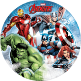 Talerzyki AVENGERS Marvel Urodziny 23cm 8szt.