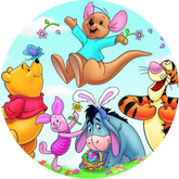 Opłatek tortowy 14 cm, Kubuś Puchatek 1 szt.