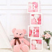 Pudełko box DEKORACYJNY BABY białe 30x30x30cm 4szt