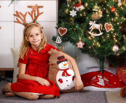 Opaska Świąteczna na Głowę Brązowe Rogi Renifera