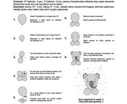 Zestaw DIY Urocze Zwierzątka - Słoń