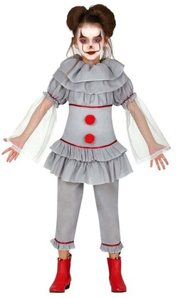 Kostium Strój Szary Psycho KLAUN Zabójca 5-6 lat