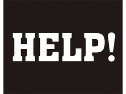 Naklejki na buty Help! 2 szt.