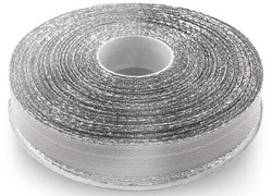 Wstążka Metaliczna Srebrna 22m, 12mm