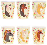 Kubeczki Papierowe KONIKI Urodziny 220ml 6szt.