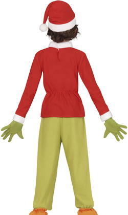 Strój Kostium Zielony Przeciwnik Świąt 10-12 lat