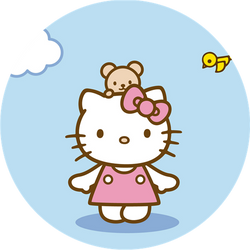 Opłatek tortowy 20 cm, Hello Kitty 1 szt.