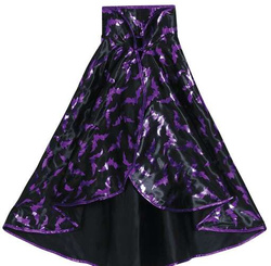 Zestaw Kostium Strój Czarna Fioletowa CZAROWNICA