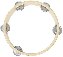 Drewniany TAMBURYN 5 Dzwonków Intrument 20cm