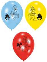 Balony Strażak Sam, 23cm, 6 szt.