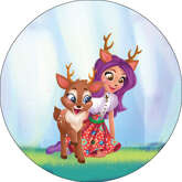 Opłatek tortowy 14 cm Enchantimals 1 szt.