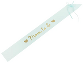 Szarfa MOM TO BE Baby Shower Niebieska