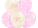 Balony "It`s a Girl", zestaw mix różowy, 5 szt.