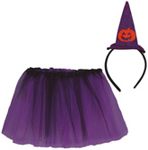 Kostium Zestaw CZAROWNICA Wiedźma Halloween