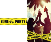 Taśma Strefa Imprezowa Żółta PARTY ZONE 7,6x600cm