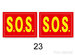 Naklejki na buty S.O.S., 2 szt, 1 op.